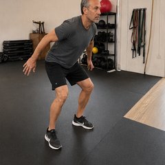 Aterrizaje y frenado controlado — ejercicio de rodilla